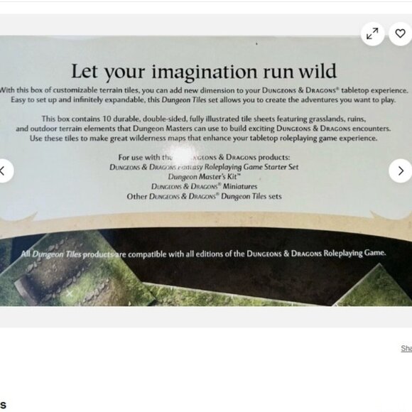 D&D 4e Dungeon Tiles Master Set The Wilderness - Dungeons & Dragons - Picture 3 of 9